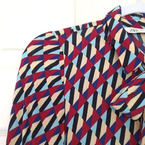 Zara Sussy Multi-Color Shirtdress XS - Picture 11 of 14